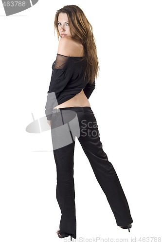 Image of the sexy young beauty woman. Isolated on white 3