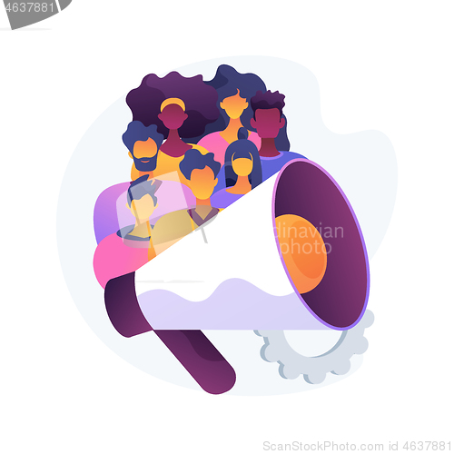 Image of Diversity marketing abstract concept vector illustration.