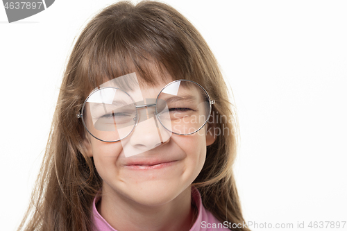 Image of Portrait of a girl in glasses