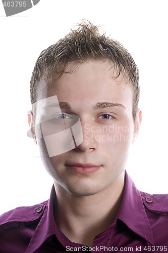 Image of portrait of the young man. Isolated on white background 2