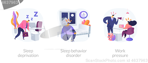 Image of Stress management abstract concept vector illustrations.