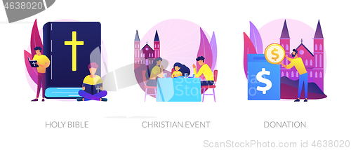 Image of Christianity vector concept metaphors