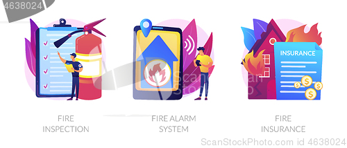 Image of Fire prevention vector concept metaphors