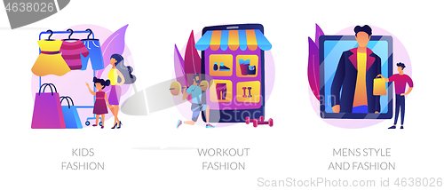 Image of Fashion types vector concept metaphors.