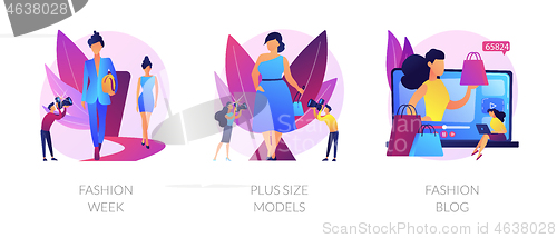 Image of Fashion event vector concept metaphors.