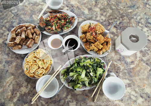 Image of Vietnamese breakfast on a plate