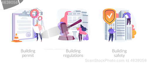 Image of Construction business abstract concept vector illustrations.