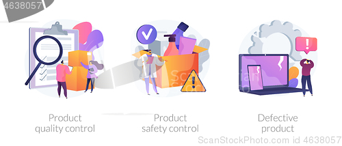 Image of Product manufacturing abstract concept vector illustrations.