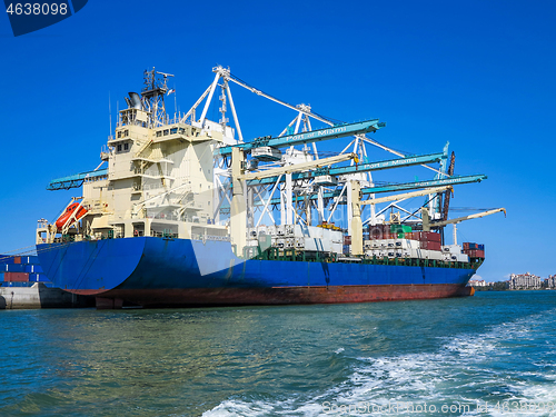 Image of Port of Miami Cargo Ship