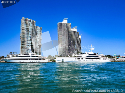 Image of Yachts and Modern Buildings