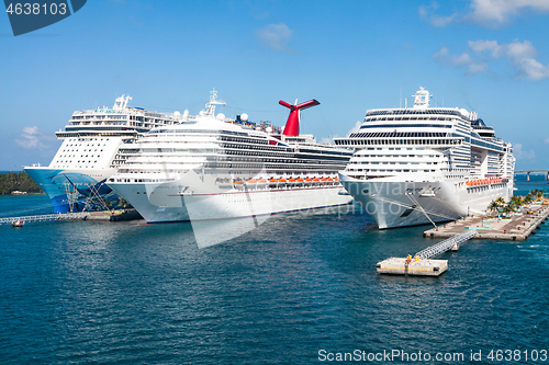 Image of MCS Divina, Carnival Victory and Norwegian Escape Cruise Ships