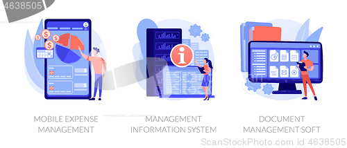 Image of Business management systems vector concept metaphors