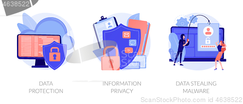 Image of Information safety vector concept metaphors