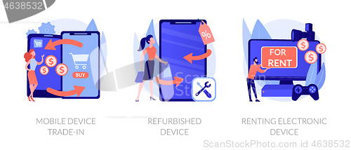 Image of Used device turnover vector concept metaphors.