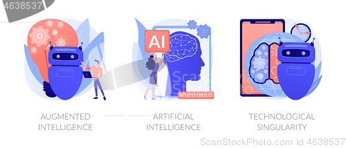 Image of Technological growth vector concept metaphors.