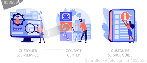 Image of Customer service and relations vector concept metaphors