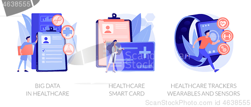 Image of Technologies in healthcare vector concept metaphors