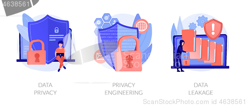 Image of Information safety vector concept metaphors