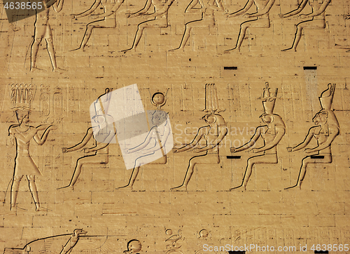 Image of Hieroglyphic carvings in ancient temple