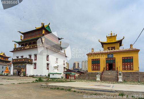 Image of Gandantegchinlen monastery in Mongolia