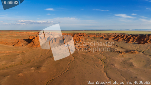Image of Bayanzag flaming cliffs in Mongolia