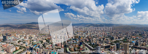 Image of Aerial panorama view of Ulaanbaatar