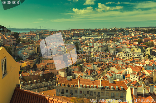 Image of Historic old district Alfama in Lisbon