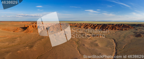 Image of Bayanzag flaming cliffs in Mongolia