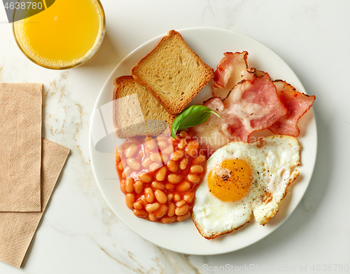 Image of plate of english breakfast