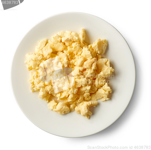 Image of plate of scrambled eggs
