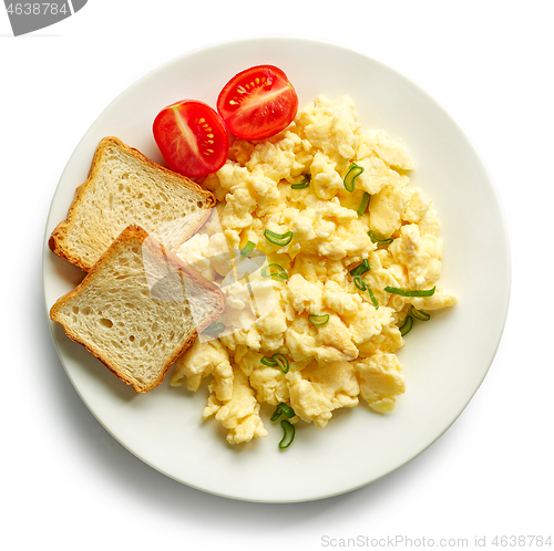 Image of plate of scrambled eggs