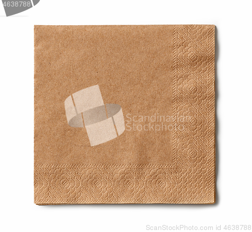 Image of brown paper napkin