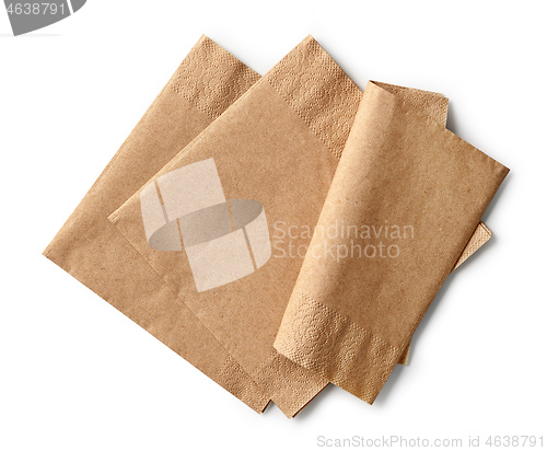 Image of brown paper napkins