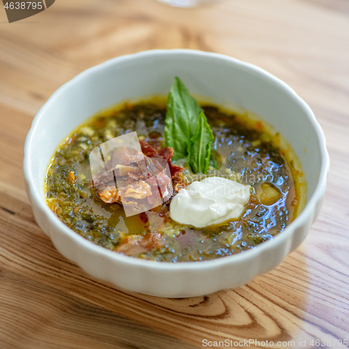 Image of bowl of sorrel soup