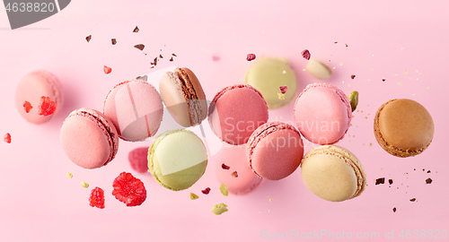 Image of various colorful macaroons