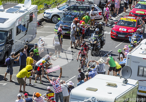 Image of The Breakaway in Mountains - Tour de France 2016