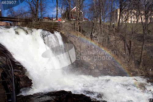 Image of Waterfall with rainbow