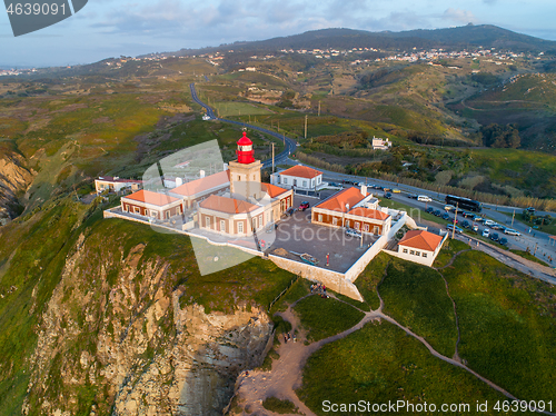 Image of Aerial view of lighthouse at Cape Roca