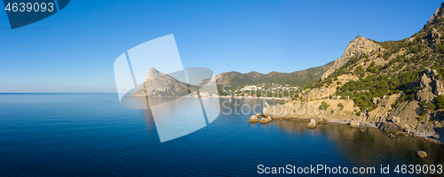 Image of Rocks and sea landscape in Crimea