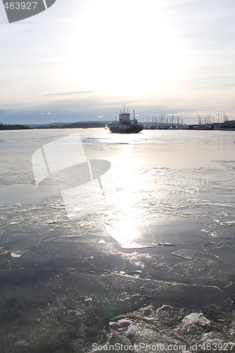 Image of Ferry on ice