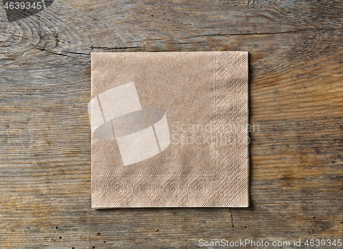 Image of brown paper napkin