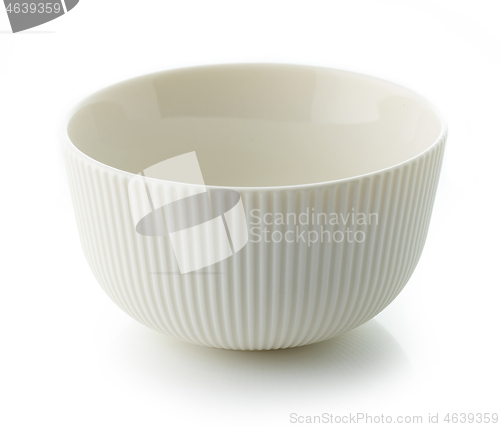 Image of empty white bowl