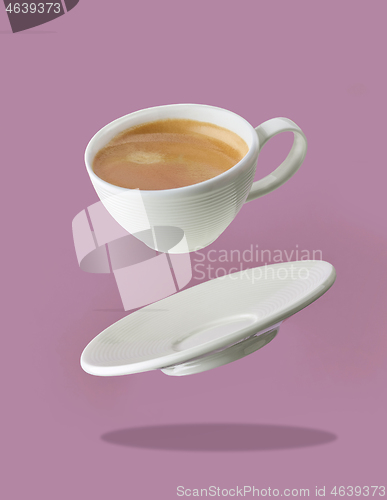 Image of levitating coffee cup