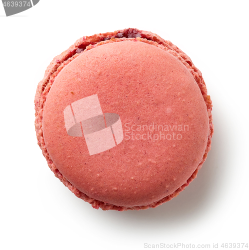 Image of red strawberry macaroon