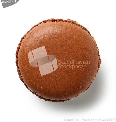 Image of brown chocolate macaroon