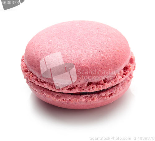 Image of pink raspberry macaroon