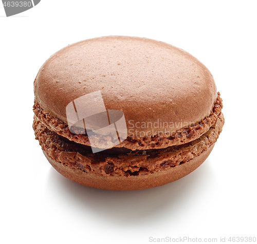 Image of brown chocolate macaroon