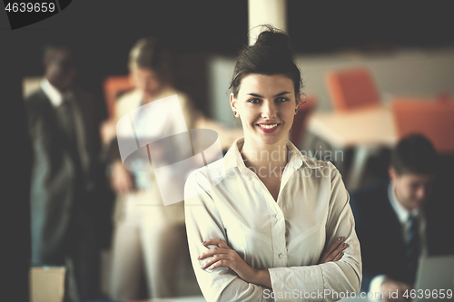 Image of business woman at office