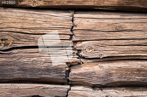 Image of Weather beaten old wall with crack