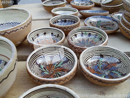 Image of plates of ceramic